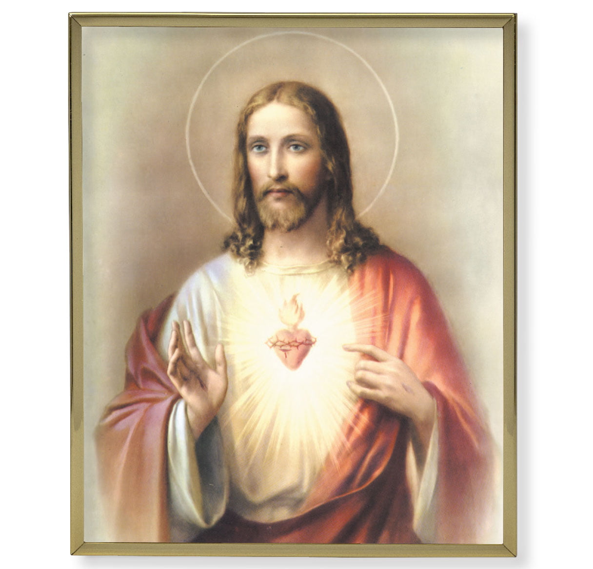 8 X 10 Sacred Heart Jesus Plaque Walmart Com