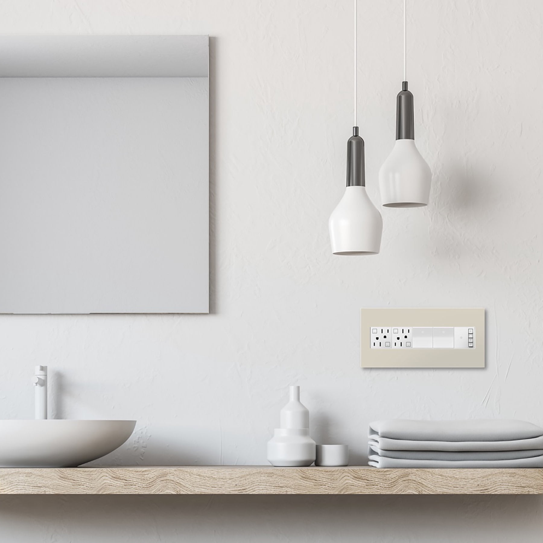 Legrand AWP5GBR1 Adorne Plastic 5-Gang Light Switch / Outlet Cover Wall Plate - Bronze