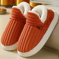 thumbnail image 2 of Unisex-Adult Slipper Booties, Plush Lining Closed Back Bedroom Slippers, Slip-On Warm House Shoes for Indoor Outdoor, 2 of 3