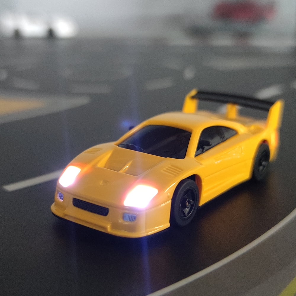 S100 1:76 Scale Mini RC Car, 2.4GHz Remote Control Car with LCD Screen, High Speed & Fast Charging, Portable Desktop Racing Vehicle for Adults
