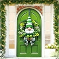 thumbnail image 4 of Luxcidy St. Patrick's Day Door Banner, St Patricks Day Door Cover, Irish Shamrock Door Cover Saint Patricks Day Front Porch Welcome Sign St. Patrick's Day Decorations for Home Party 35 x 71IN, 4 of 6