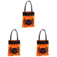 thumbnail image 1 of Sacs à Friandises d'Halloween Non Tissés avec Poignées - Sacs de Cadeaux de Fête « Trick or Treat » Mignons avec Motifs de Chat et d'Araignée Effrayants, Bacs de Collecte de Bonbons Réutilisables pour Enfants Halloween (10,4 X 8,7 Pouces), 1 of 4
