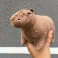 thumbnail image 4 of 18cm Capybara Plush Simulation Capibara Anime Fluffty Toy Stuffed Animals Soft Doll Children Birthday Gift Sending Sticker DMH, 4 of 6
