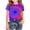 Dark Blue, variant on Girls Graphic Tee Orange Tie Dye Daisy Flower Shirt Retro Boho Style Soft Stretchy Short Sleeve Crewneck Casual Summer Top for Kids Big Girl,Size 3-4 T