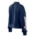 thumbnail image 4 of Women's New Era x Alpha Industries Navy Atlanta Braves Cropped Full-Zip Jacket, 4 of 4
