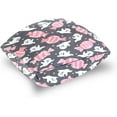 thumbnail image 5 of GZHJMY Halloween Trick Treat Pink Candy Ghost Throw Pillow Covers Day of The Dead Pillowcase Sofa Decor Back Cushion Case 2 Pack Trick Treat Housewarming Gift 18" × 18", 5 of 5