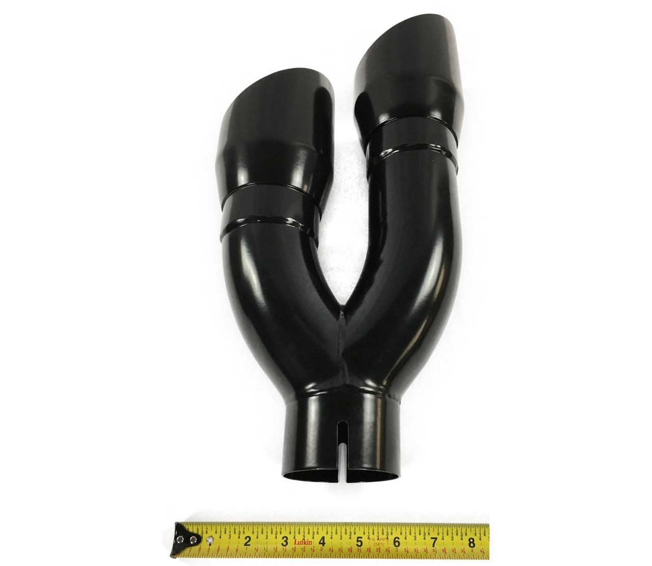 Wesdon 4" Outlet Exhaust Tip - Matte Black Stainless Steel, 16" Long - View #3
