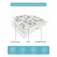 thumbnail image 4 of Quilt King Size Bedding Set, Green Leaves Reversible Summer Quilt 3 Pieces, Summer Botanical Elegant Farmhouse Lightweight Bedspreads Coverlets with 2 Pillow Shams for All Seasons, 4 of 5