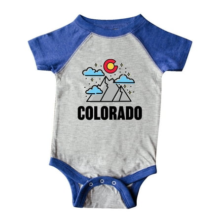 

Inktastic Colorado Mountains and Clouds Gift Baby Boy or Baby Girl Bodysuit