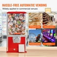 thumbnail image 6 of KFFKFF 21"H Gumball Machine - A Vintage Vending Coin Bank Dispenser with Red PS Exterior, 6 of 7
