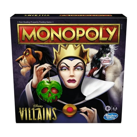 Monopoly: Disney Villains Edition Board Game for Ages 8 and Up, 2-6 Players