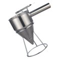 thumbnail image 3 of Pancake Batter Dispenser, Baking Batter Funnel Stainless Steel Easy Cleaning  with Rack for Cupcake for Home Kitchens, 3 of 8