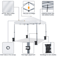 thumbnail image 6 of Renwick 12x12ft Outdoor Pop-up Canopy with One-Push-To-Lock Setup Mechanism, White, 6 of 9