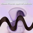 thumbnail image 2 of Curluxe French Curls Iron, Curluxe Create Frizz-Free French Curls Effortlessly Curling Iron, Negative Ion Rapid Heating Curluxee Create Frizz Free Frenchh Curl (Purple), 2 of 7