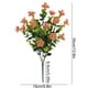thumbnail image 3 of Eucalipto De Plástico De Milán Ramo artificial de flores de eucalipto color naranja para decoración de bodas, hogar y sala de estar (1 pieza). Rkxzt, 3 of 9