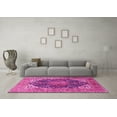 thumbnail image 3 of Ahgly Company Indoor Rectangle Medallion Pink Traditional Area Rugs, 2' x 5', 3 of 4