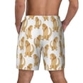 thumbnail image 4 of Uemuo Labrador Retriever Dog Pattern Mens Swim Trunks Quick Dry Board Shorts with Mesh Lining, Stretch Beach Shorts Quick Dry No-Chafing Board Shorts-X-Large, 4 of 9