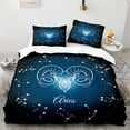 thumbnail image 2 of HEFEI,Gemini K# 3d Digital Printing Constellation Three-piece Set Four-piece Size Quilt Cover, 2 of 2