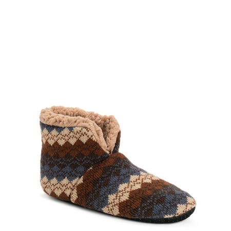 Pantoufles Muk Luks Tricotées – Noir Et Blanc – Taille Moyenne Femme 6.5-7.5