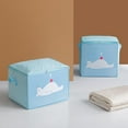 thumbnail image 6 of Wovilon Storage Bags Foldable Storage Bag Clothes Blanket Quilt Closet Sweater Organizer Box Pouch, 6 of 8