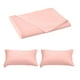 thumbnail image 2 of Solid Color Polyester Bed Sheet Set | 1 Sheet 150x230cm & 2 Pillowcases 74x48cm | Dark Blue Pink Yellow White Purple Red Green | Easy Care Durable Soft | Fade Resistant Washable | 3-Piece Bedding, 2 of 6