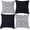 Black, variant on 4PCS Modern Geometric Throw Pillow Covers Set 18x18 Inch Soft Decorative Cushion Covers Farmhouse Boho Pillowcase for Sofa Couch Bed Living Room,Dark Grey