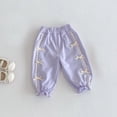thumbnail image 2 of KAUOD Toddler Girls Bowknot Pants Elastics Waist Harem Bloomers Trousers Girls Summer Cotton Casual Lounge Long Pants, 2 of 8