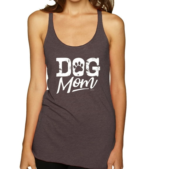 Wild Bobby Dog Mom Dog Lover Women Tri-Blend Racerback Tank Top Brown Small