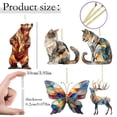 thumbnail image 3 of Clearance Under $5 Colorful Acrylic Deer Sun Catcher Window Hanging Decoration for Garden Home,1PC,Multicolor, 3 of 9