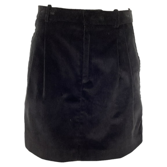 Pre-Owned Marni Mini A-Line Skirt in Black Corduroy