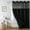 Black, variant on Waffle Weave Shower Curtain with Snap-in Fabric Liner Set, Waterproof & Washable, Heavy Duty Luxury Weighted Bath Curtain,71W x 74H, White