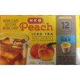 H.E.B Peach Iced Tea 12 Single Cups Compatible with Keurig Kcup