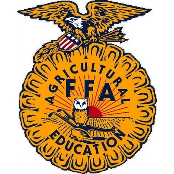 6" Round Pre-Cut FFA Edible Image Cake Topper By TNCT