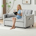 thumbnail image 4 of BINBANK 3-in-1 Pull Out Couch with USB Charging Port, Adjustable Velvet Sleeper Sofa Bed, 4 of 13