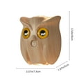 thumbnail image 3 of Owl Night Light Motion Sensor Wall Lamp Magnetic Mount Rechargeable Battery Powered Adjustable Brightness Cordless Closet Str Light Auto On Off, 3 of 5