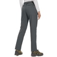 thumbnail image 3 of TACVASEN Women's Fleece Lined Hiking Ski Pants Waterproof Insulated Softshell Pants Outdoor Insulated Warm Pants Dark Grey M, 3 of 6