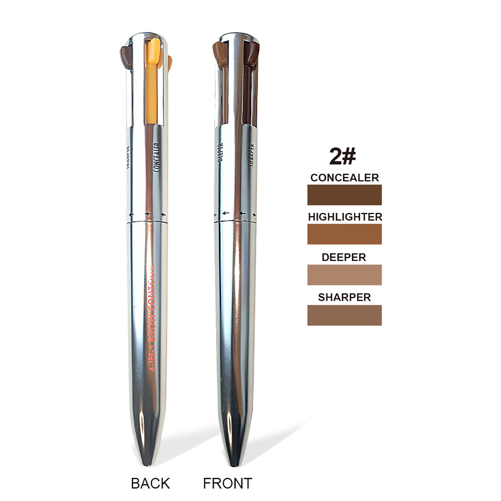 Lomubue Waterproof Mild Texture Nonirritating Makeup Pen 4 in 1