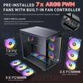 thumbnail image 3 of ANTEC DARK CUBE GAMING CASE C5 ARGB, BLACK - Mid Tower, 3 of 9
