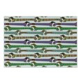 thumbnail image 1 of Dog Lover Cutting Board, Cartoon Style Dachshunds Dressed in Pyjamas Chevron Lines Polka Dots and Hearts, Decorative Tempered Glass Cutting and Serving Board, Small Size, Multicolor, by Ambesonne, 1 of 1