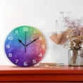 thumbnail image 2 of SKYSONIC Space Galaxy Wall Clock 10 Inch Silent Non Ticking Round Clock Oil Painting Clock Easy to Read Clock for Living Room Bedroom Bathroom Home Decor, 2 of 7