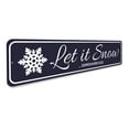 thumbnail image 3 of Let It Snow Somewhere Else Holiday Novelty Decor, Metal Wall Sign - 4x18 Inches, 3 of 4