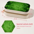 thumbnail image 5 of St. Patrick's Day Velvet Portable Storage Box with Removable Compartment: Display Case, Jewelry Box, and Jewelry Stand - Gift, 5 of 7