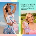 thumbnail image 2 of 64 oz Water Bottle with Straw Sleeve & Strap Motivational Half Gallon Water Jug with Handle for Gym Women Men Aesthetic Water Bottle with Strap Black Mushroom, 2 of 6