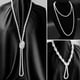 thumbnail image 5 of TINKSKY 1.5M Fashion Faux Pearls Necklace Long Pearl Necklace for Women Costume Party (White), 5 of 5