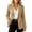 Khaki, variant on ClodeEU Women's Notch Lapel Long Sleeve Single Button Blazer Jacket,Lightweight Office Suit Coat with Pockets Beige,Women's Plus L