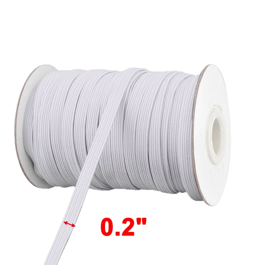 10 Yard Elastic String 2mm Elastic Band Elastic Cord Earloop Elastic Cord  for Sewing,for Masks Handmade Elastic Bands,white Elastic Rope 