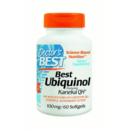 Doctor's Best Ubiquinol with Kaneka QH 100 mg Softgels, 60 (Best Rated Ubiquinol Coq10)