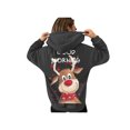 thumbnail image 2 of Christmas Women Hoodie, Long Sleeve Hooded Elk Print Sweatshirt Street Casual Tops Outwear, 2 of 6