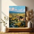 thumbnail image 6 of Tuscan Village Landscape Oil Painting Canvas Print, Suitable for Living Room Bedroom Dining Room Home Office Entryway, 6 of 8