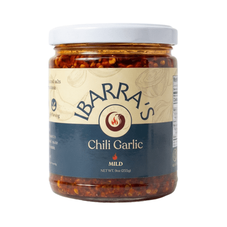 IBARRA'S Chili Garlic Hot Sauce Mild, Vegan, MSG-Free, 9oz